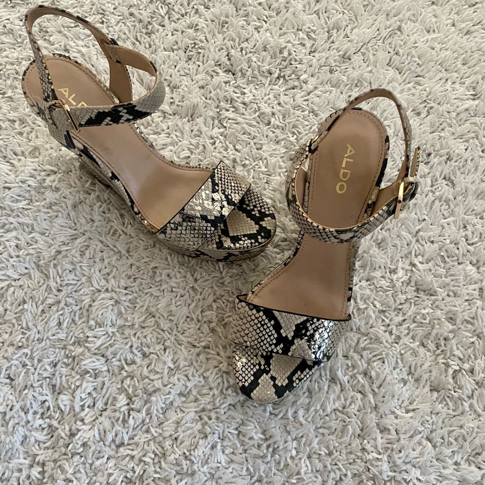 Snake Print Aldo Wedges size 6.5